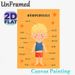 German Body Parts Painting Poster, Warm-toned Cartoon-style Body Parts Labeling Poster, Educational Visual Aid For German Language Learning, Suitable_maomaolike.com