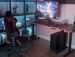 Electric Standing Desk Whole Piece Adjustable Height Desk Home Office Computer Workstation Sit Stand Up Desk (Black Frame + Black Top)_maomaolike.com