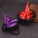 Unisex Halloween witch pointed hat sequined headband decorated Halloween dance performance witch hat bow lace hair._maomaolike.com