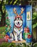 Alaskan Malamute Christmas Reindeer Garden Flag Mailbox Flag Decorative Yard Flag Banner Outside Patio Artwork Yard Flower Beds, Garden Size, Multicolor_maomaolike.com