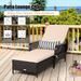 Outdoor Patio Wicker Chaise Lounge Chair With Adjustable Backrest And Pillow Of Up400lbs Foryard, Lawn, Poolside, Beach, Or Balcony_maomaolike.com
