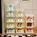 Multi-Tier Folding Shoe Rack, Simple Household Plastic Shoe Organizer, Space-Saving Storage Solution For Doorways And Narrow Spaces_maomaolike.com