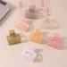 Guanyang 5cm seamless frosted hair clip for women's back of the head hair shark clip simple square small hair clip headdress_maomaolike.com