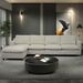 4-Seater Modern Beige Fabric Modular Cloud Sofa With Ottoman, Sectional Sofa, Chenille Cloud Couch Deep Seat For Living Room_maomaolike.com