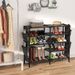 Shoe Rack With Pockets, 5-Tier Shoe Boots Organizer Freestanding Shoe Shelf For Entryway Bedroom,Clearance_maomaolike.com