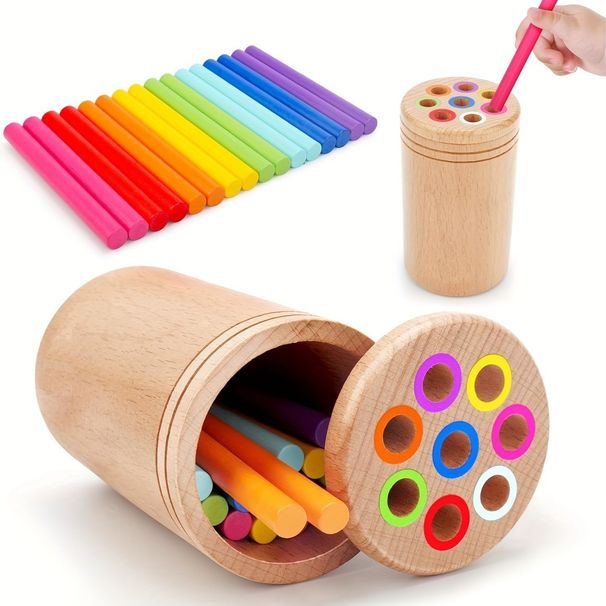 Montessori Toys For 1+ Year Old, Toddler 18 Month Old Toy Color Sorting Preschool Learning Activities, Fine Motor Skills Sensory Toys For Toddlers 1-3, 1 2 3 Year Old Girl Boy Baby Gifts_maomaolike.com