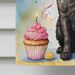 Curly Coated Retriever Happy Birthday House Flag Large Porch Sleeve Pole Decorative Outside Yard Banner Artwork Wall Hanging, Polyester, House Size, Multicolor_maomaolike.com