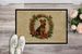 Welsh Terrier Christmas Flowers Doormat Front Door Mat Indoor Outdoor Rugs For Entryway, Non Slip Washable Low Pile, 24H X 36W_maomaolike.com