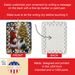 Collie And Santa Claus Porcelain Ornament Christmas Tree Hanging Decorations For Home Christmas Holiday, Rectangle, Gift, Multicolor_maomaolike.com