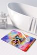 Yorkshire Terrier Hippie Dawg Memory Foam Kitchen Mat Machine Washable Anti-Fatigue Mat Cushion Comfort Bath Mat Or Kitchen Rug_maomaolike.com