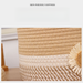 Minimalist Dustproof Rope Cotton Thread Desktop Cosmetic Basket With Lid Underwear Socks Creative Storage Box_maomaolike.com