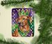 Rhodesian Ridgeback King Of Mardi Gras Porcelain Ornament Christmas Tree Hanging Decorations For Home Christmas Holiday, Rectangle, Gift, Multicolor_maomaolike.com