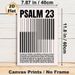 Psalm 23 Piano Key Themed Painting Poster, Minimalist Black & White Typographic Poster, Inspirational Religious Verse Design Ideal For Home, Music_maomaolike.com