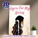 Gajra Themed Painting Poster, Soft-toned Illustrative Poster, Delicate Floral Hair Adornment & Lace Pattern Design, Ideal For Bedroom, Living Room_maomaolike.com