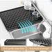 Kitchen Non-slip Silicone Drain Pad, 16 "x12" Built-in Drain Hole, Heat-resistant And Easy-to-clean Silicone Tableware Drying Pad,_maomaolike.com