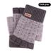 Camel Wool Half Finger Gloves For Men's Winter Knitted Warm And Exposed Finger Writing Office Gloves_maomaolike.com