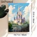 Fairytale Castle Painting Poster, Dreamy Soft-toned Whimsical Castle With Lake Reflection Poster, Magical Scenic Design Brings Gentle Ambiance For_maomaolike.com