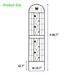 2 Pack Metal Garden Trellis 86.7" X 19.7" Rustproof Trellis For Climbing Plants Outdoor Flower Support Black_maomaolike.com