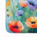 Anemones In Watercolor Memory Foam Kitchen Mat Machine Washable Anti-Fatigue Mat Cushion Comfort Bath Mat Or Kitchen Rug_maomaolike.com