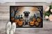 Fawn Pug Spooky Halloween Doormat Front Door Mat Indoor Outdoor Rugs For Entryway, Non Slip Washable Low Pile, 24H X 36W_maomaolike.com