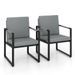 Set Of 2 Mid Century Modern Single Sofa Chairs With Cushions Adjustable Foot For Living Rooms, Home Workspaces, Or Waiting Areas_maomaolike.com