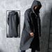 Black Fashion Adult Waterproof Long Raincoat Women Men Rain Coat Hooded For Outdoor Hiking Travel Fishing Climbing_maomaolike.com