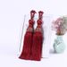 Modern Minimalist Wedding Tassel Hanging Gold Thread Tennis Ball Curtain Tiebacks 2p-set_maomaolike.com