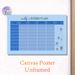 Weekly Lesson Plan Painting Poster, Soft Blue Minimalist Grid With Cute Succulent Doodles Poster, Practical Weekly Lesson Organizer For Classroom And_maomaolike.com
