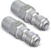 ESSENTIAL WASHER Plated Steel 1/4" Male Quick Connect Fittings Pressure Washer - Pressure Washer Plugs, 4200 PSI, 2 Pack_maomaolike.com