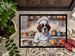 Saint Bernard The Chef Doormat Front Door Mat Indoor Outdoor Rugs For Entryway, Non Slip Washable Low Pile, 24H X 36W_maomaolike.com