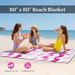 4 Pieces Beach Umbrella With 2 Foldable Chairs And Picnic Blanket Carrying Bag Set Premium Canopy With Silver Coating Offers UPF 50+_maomaolike.com