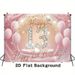Glitter Pink 13th Birthday Party Banner - 2D Flat Polyester Backdrop With Diamond Design, Wall Hanging Photo Props, Party Decor_maomaolike.com