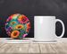 Colorful Gerbera Daisies Large Sandstone Coasters Pack Of 4 Absorbent Round Coasters Decor Gifts For Men Or Women, 4 In, Multicolor_maomaolike.com