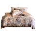Malochi Ultra Soft Warm Thermal Ice Cream Ultra-fine Denier Tencel Brushed Four-piece Set Naked Sleep Duvet Cover Oil Painting Sty_maomaolike.com