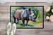 Rhinoceros Doormat Front Door Mat Indoor Outdoor Rugs For Entryway, Non Slip Washable Low Pile, 24H X 36W_maomaolike.com