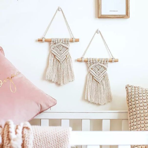 Cross-Border Internet Celebrity INS Style Hand-Woven Tassel Atmosphere Tapestry Homestay Living Room Wall Decoration Hanging Piece_maomaolike.com