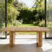 Farmhouse Dining Table Wooden Kitchen Table With Shelves For 6 To 8_maomaolike.com