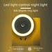 Control Sensor Plug-in Bedroom LED Bedside Night Light Children's Sleeping Wall Lamp Energy-saving_maomaolike.com