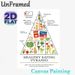 Healthy Eating Pyramid Painting Poster, Crisp Informative Nutritional Guide Poster, Conveys Balanced Dietary Knowledge, Suitable For Kitchen, Dining_maomaolike.com