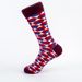 Unisex new style British style gentleman fashion socks casual happy socks geometric pattern style_maomaolike.com