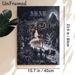 Coral Tomb Deep Sea Fantasy Painting Poster, Dark Monochromatic Gothic Underwater Scene Poster, Mysterious Underwater Adventure Artwork Ideal For Home_maomaolike.com