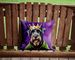 Giant Schnauzer King Of Mardi Gras Throw Pillow Machine Washable, Indoor Outdoor Decorative Pillow For Couch, Bed Or Patio, 14Hx14W_maomaolike.com