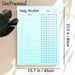 Daily Checklist Painting Poster, Light Blue Minimalist Structured Poster, Functional Planner To Organize Daily Tasks, Suitable For Home Office And_maomaolike.com