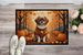 Tibetan Spaniel Fall Doormat Front Door Mat Indoor Outdoor Rugs For Entryway, Non Slip Washable Low Pile, 24H X 36W_maomaolike.com