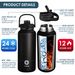FEIJIAN Thermos Straw Sport Stainless Steel Vacuum Flask Insulated Water Bottle With Handle Lid 950/1200ml_maomaolike.com