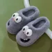 New Funny Cartoon Winter Soft Sole Mens Indoor Floor Non-slip Platform Slides Warm Plush Slippers Male Home Casual_maomaolike.com