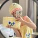 Big Eye Cute Towel Four-Piece Set Student Bath Skirt Coral Fleece Quick-Dry Absorbent Bathrobe Dormitory Use Home_maomaolike.com