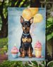 Miniature Pinscher Happy Birthday Garden Flag Mailbox Flag Decorative Yard Flag Banner Outside Patio Artwork Yard Flower Beds, Garden Size, Multicolor_maomaolike.com
