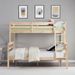 Twin Over Full Bunk Bed With Ladder,Wooden Bunk Bed With High Guardrail And Ladder For Kids, Teens, Dorm Rooms, And Guest Rooms,No Box Spring Needed,Natural_maomaolike.com
