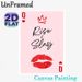 Queen Of Hearts Poker Themed Painting Poster, Stylish Minimalist Pink Poster With Crown, Lip Print & "Rise & Slay" Quote, Inspirational Wall Decor For_maomaolike.com